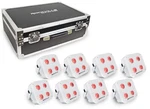 Rockville Mini IR4 Charge Package White 8 Dj Par Wash Up Lights+case+app Control. Fixed Price $799.95.