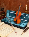 Acoustic Violin 4/4 Full Size With Case And Bow Rosin. Fixed Price $48.89.