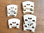 Mixed Lot Of 7 Violin Bridges - Aubert And Bausch 4/4 3/4 1/2 Sizes. Fixed Price $95.00.