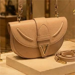 Florencia Italy Beige-pink Shoulder Bag Gold Hardware Detachable Strap Women. Fixed Price $149.99.