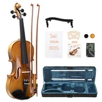 4/4 Maple Acoustic Violin W/ Viola Case 2BOWS Rosin &tuner Tone Nature Brown. Fixed Price $151.57.