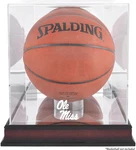 Ole Miss Rebels Mahogany Antique Finish Logo Basketball Case With Mirror Back. Fixed Price $109.99.
