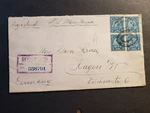 1932 Steamer Mauretania Registered Naval Cover To Hagen, Germany W/ Wax Seals. Fixed Price $19.99.