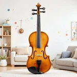 1/2 Size Kids Beginner Acoustic Violin Set - Shoulder Rest, Strings & Natural. Fixed Price $68.99.