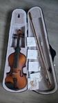 Mendini By Cecilio Brown Acoustic Violin, 4 Strings, Bow, Case, Accessories. Fixed Price $30.75.