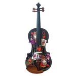 Queen Of Hearts Black Violin W/ Carbon Fiber Bow, Case, Rosin, Strings. Fixed Price $429.00.