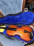 Anton Breton AB-10 4/4 Violin Fecit Anno Domini W/ Hard Case Bow. Fixed Price $80.00.