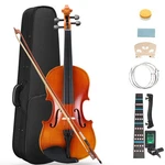 New 4/4 Full Size Natural Color Acoustic Violin W/ Case Bow Rosin. Fixed Price $40.69.