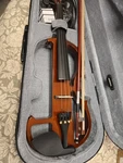 Vangoa 22" 4/4 Full Size Silent Solid Wood Electric Violin, Brown. Fixed Price $149.99.