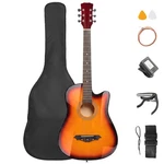 Ktaxon Acoustic Guitar With Case, Strap, Tuner And Pick For Beginners. Fixed Price $37.99.