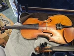 A. Osmanek And Joannes Helmer 762 Violins Double Case With Bow Preowned. Fixed Price $900.00.