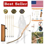 Youth Archery Bow Arrow Set For , 40" Handmade Wooden Prop .... Fixed Price $45.55.