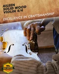Aileen 4/4 Full Size Solid Wood Violin Beginner Adult Fiddle Set. Fixed Price $139.99.
