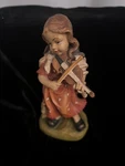 Vtg Obermmergau Wood Sculpture Carving Girl Playing The Violin By Hans Biederer. Fixed Price $29.99.