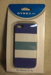 Dynex DX-MS5DB26 Blue/white/teal Striped Tpu Material Case For Iphone 5/ 5S Nwt. Fixed Price $7.99.