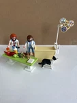 Playmobil City Life # 5653 Vet Visit Red Carry Case 39 Pc Set Incompleate. Fixed Price $10.00.