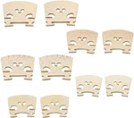 Hordion 10 Pcs 5 Sizes Maple Violin Bridge, 1/8, 1/4, 1/2, 3/4, 4/4. Fixed Price $9.29.