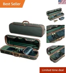 Professional Mi&vi NW-9001 Violin Travel Case Elegant Wood, Spacious Durable. Fixed Price $462.79.