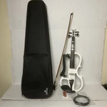 Cecilio 4/4 CEVN-L1W Solid Wood Electric Violin Pearl White (tested). Fixed Price $148.00.