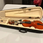 Crescent Hx 4/4 Violin W/case/bow 23"X8" Needs String & Fret Repair Nice Wood. Fixed Price $55.00.