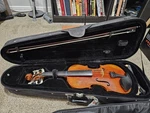 Lisle Violin Model 96 4/4 Full Size Open Box Outfit Case Bow Shoulder Rest. Fixed Price $150.00.