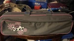 Kaces Lightweight Foam Construction Flute Case Daisy Dead Head New Gray & Pink. Fixed Price $22.00.