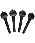 Andre Breton Ebony Violin Peg Set W/gold Balls By Saga, Of 4, VP-141. Fixed Price $7.79.