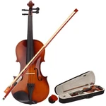 Jlbvi 4/4 Size Natural Acoustic Violin With Case, Bow, And Full,. Fixed Price $100.99.