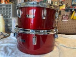 Tama Neil Peart (1980-1981)-WOOD Timbales Superstar/birch Candy Apple Re. Fixed Price $900.00.