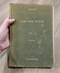 1952 Mozart Cosi Fan Tutte Vocal Piano Score Italian English Texts Hb Schirmer. Fixed Price $14.99.
