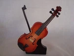 Violin Miniature 4" Long Music Gift W/ Case & Stand Wood Brand New Cute!. Fixed Price $15.99.