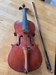 Handmade Violin Wood Ebony Pegs Natural Finish Strings Brown Right Handed 4/4. Fixed Price $340.00.