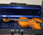 Vtg Erich Pfretzschner 4/4 Violin Model Stradivarius Copy W Road Case 1989. Fixed Price $74.99.
