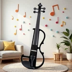 4/4 Full Size Beginner Silent Electric Violin Set - Case Bow Headphones Black. Fixed Price $86.99.
