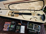Cecilio White 4/4 Full Size Student Acoustic Violin W/ Case Tuner Extra Strings. Fixed Price $79.99.