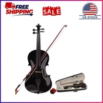 Alvantor 4/4 Full Size Acoustic Violin Set - Black With Hard Case, Bow, Rosin &. Fixed Price $36.99.