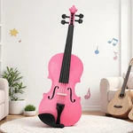 4/4 Full Size Beginner Acoustic Violin Set - Pink Case Bow Rosin Student. Fixed Price $62.99.