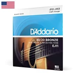 D'addario Daddario Acoustic Guitar Strings 80/20 Bronze EJ11 Light Gauge 12-53. Fixed Price $12.09.
