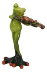Classical Strings Symphony Green Toad Frog Playing The Violin Figurine. Fixed Price $20.99.