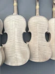 White Violin Flame Maple 4/4 Full Size Back Side Handmade Unfinished New. Fixed Price $123.50.