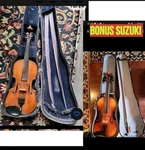 Violins - 4/4 Vuillaume Paris "rue Croix Des Petits Champs 46" Suzuki. Fixed Price $650.00.