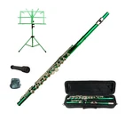 Merano 16 Hole Key Of Flute + Free Zippered Music Sheet Bag 2 Stands - Green. Fixed Price $119.99.