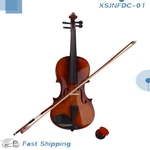 Violin Case Bow Rosin Natural New 4/4 Acoustic. Fixed Price $74.62.