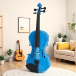 4/4 Full Size Beginner Acoustic Violin Set - Case Bow Rosin Student Blue. Fixed Price $58.99.