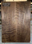 Curly Black Walnut Wood Electric Guitar/bass Drop Top Set. Fixed Price $140.00.
