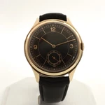 International Watch Co Iwc Hermet 14K Gold Mens Black 36MM Over Size Case. Fixed Price $7777.00.