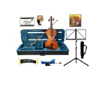 Caraya Wooden Package Deal Violin, Extra Strings, Hard Foam And More..... Fixed Price $129.70.