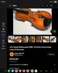 A.r. Seidel Mittenwald Obb 3/4 Acoustic Violin Hand Carved Brown W/ Bow & Case. Fixed Price $75.00.
