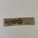 Columbia Nov. Co. Beautiful Violin East Boston Ma 1926 Ad SAI2-S2. Fixed Price $13.50.