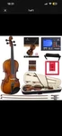 Cecilio CVN-320L Solidwood Ebony Fitted Left-handed Violin 4/4 Full Size. Fixed Price $150.00.
